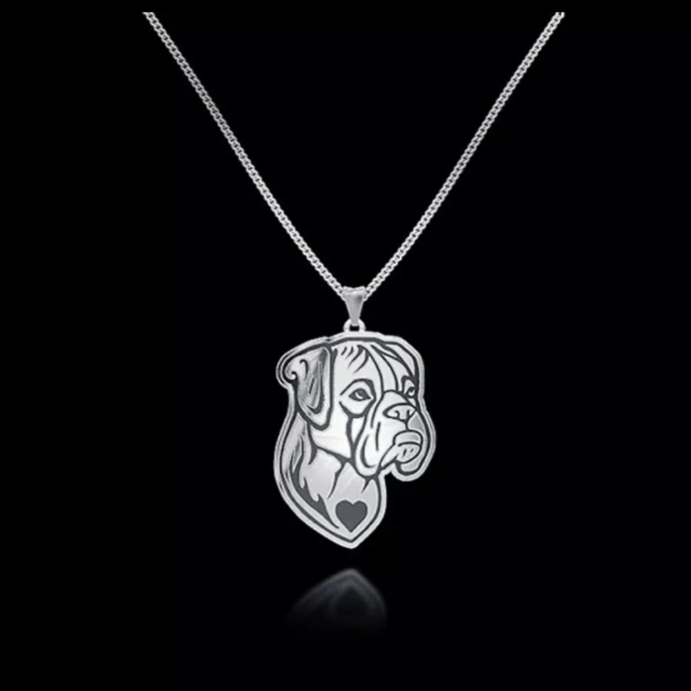 2/$20 BOXER 🐕 DOG LOVER NECKLACE ❤️ UNISEX